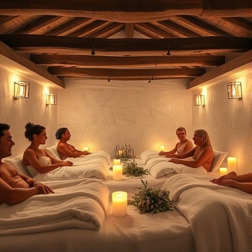 顾客在广州98休闲会所享受服务