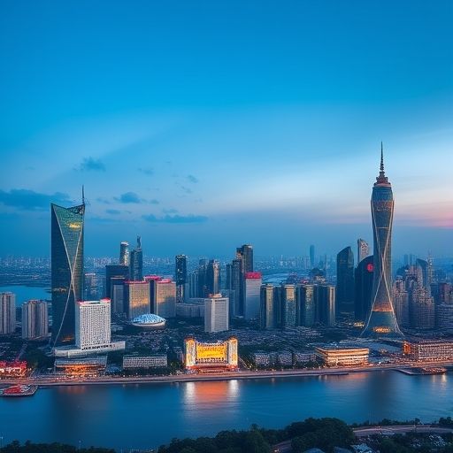 广州珠江新城夜景