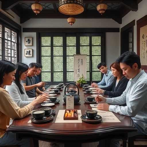 广州白云茶艺课程现场