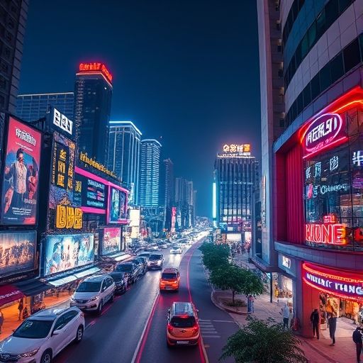 广州天河区夜景