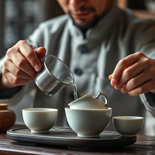 茶艺师冲泡茶叶