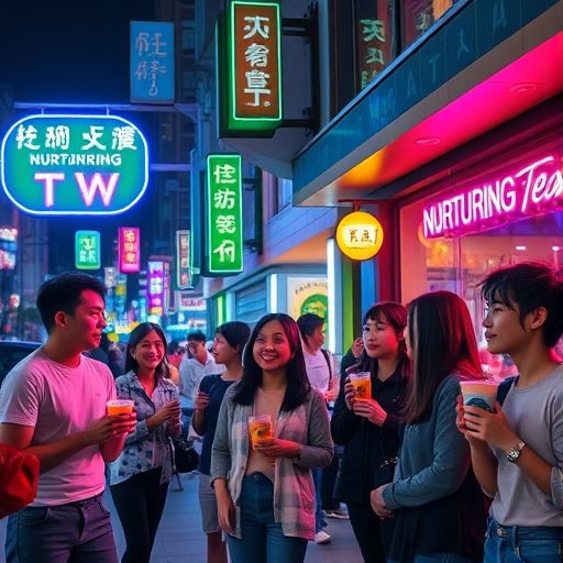 深圳嫩茶WX门店夜景