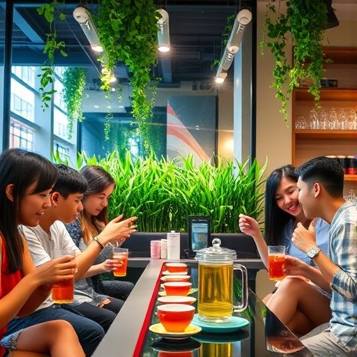 广州新茶嫩茶店铺场景