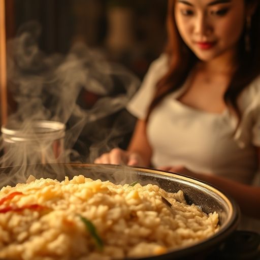 圈中楼煲仔饭的诱人瞬间