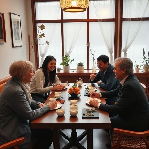 品茶课程社交场景