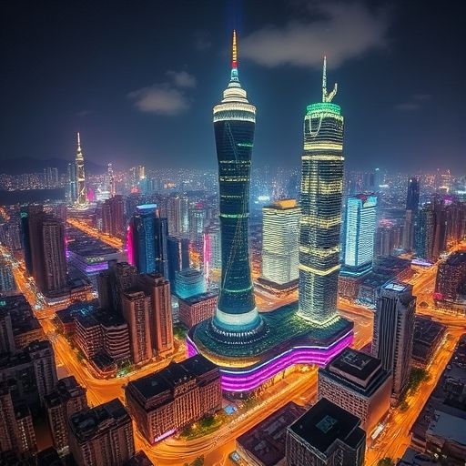深圳中圈夜景