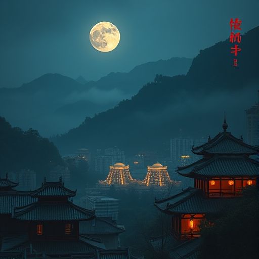 东山口茶肆的夜间魅力