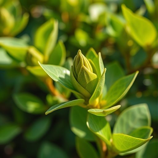 新鲜嫩茶茶叶特写