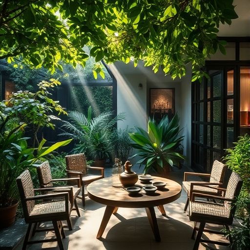 喝茶工作室户外庭院