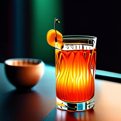 清爽的冷泡茶饮