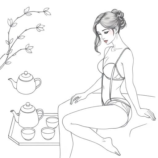 精致的茶具与优雅的摆盘