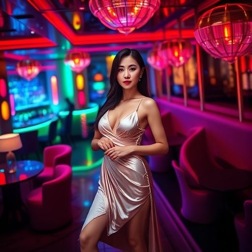 深圳夜场会所炫彩灯光豪华室内展示