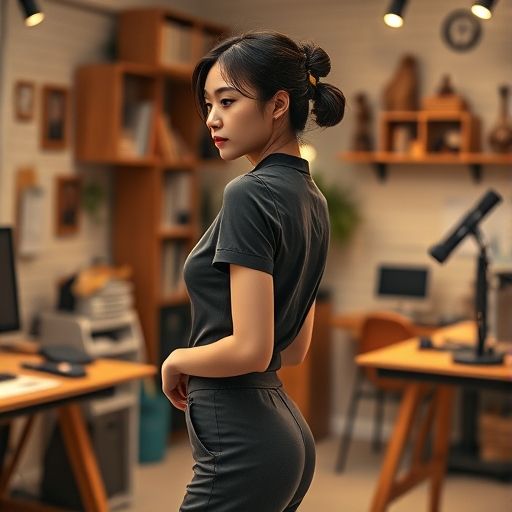 设计师在广州中圈自带工作室工作的场景