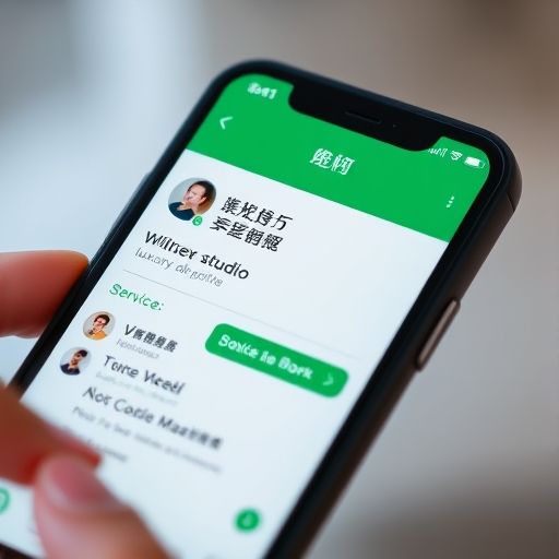 高端工作室微信界面