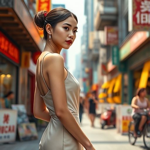 广州街景中的嫩茶