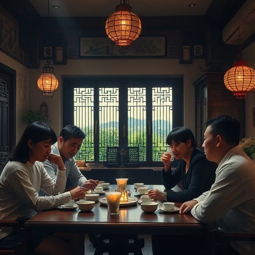 广州茶肆朋友聚会