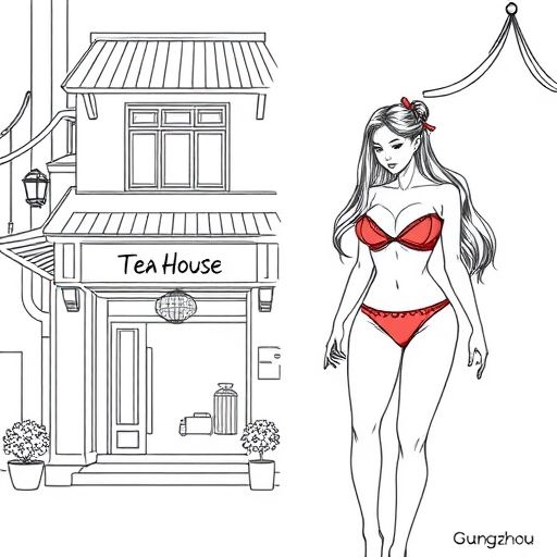 广州茶肆分布示意图