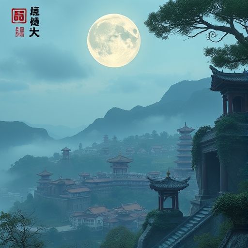 呈现水汇附近白云山的自然美景