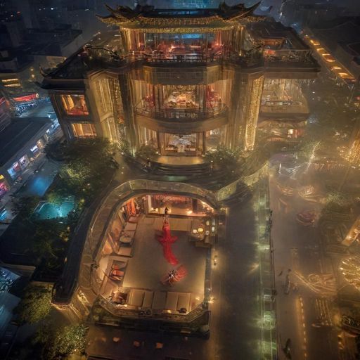 广州夜生活会所夜景实拍