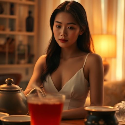 普洱茶冲泡的细腻画面