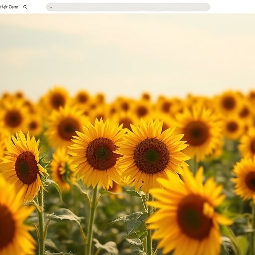 虚拟葵花田界面