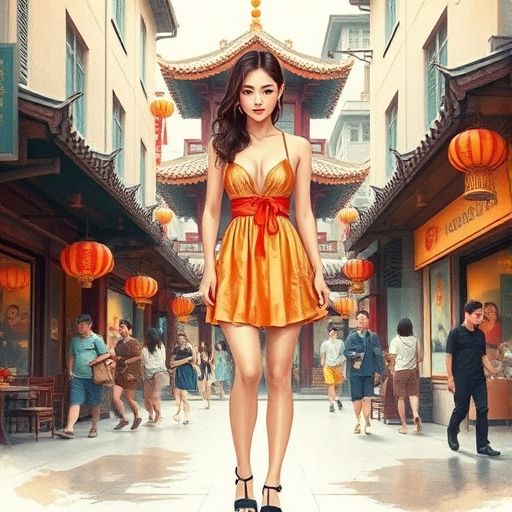 老西关茶楼的街头风情