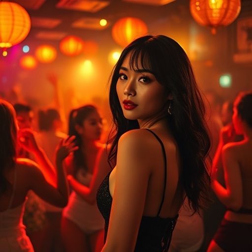 qt场子内部热闹场景