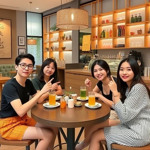 罗湖现代茶肆社交场景