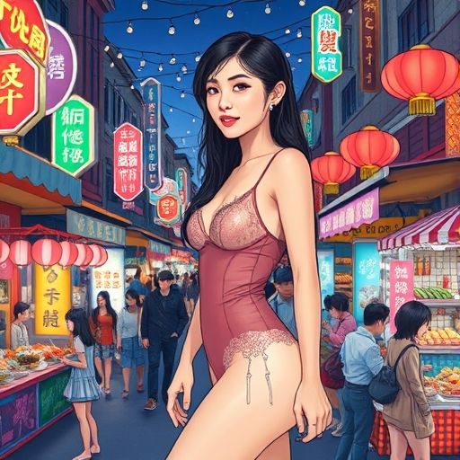 广州夜市美食摊位