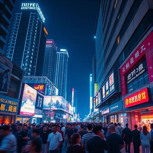 广州天河区夜景