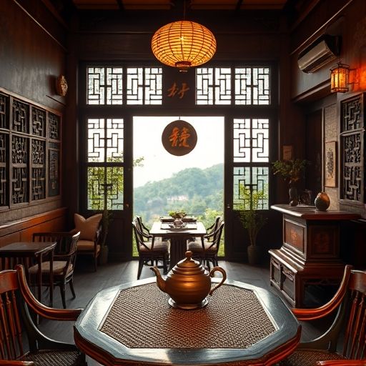 广州茶肆传统装饰