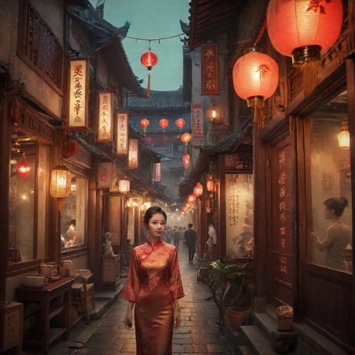 老广州茶肆的热闹场景