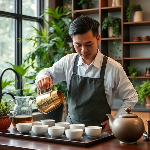 茶艺师泡茶场景