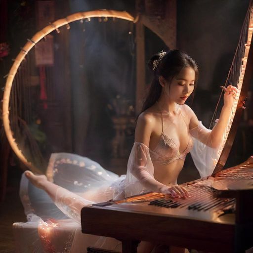 茶会中的音乐表演