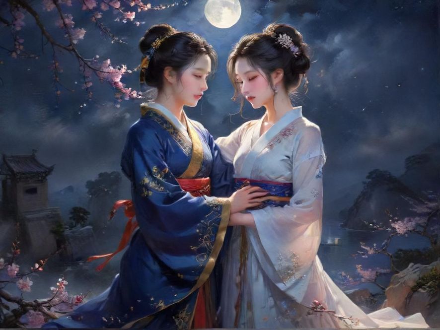 夜总会内部,灯光迷离,香槟杯在桌上闪烁,营造出暧昧而诱惑的氛围。