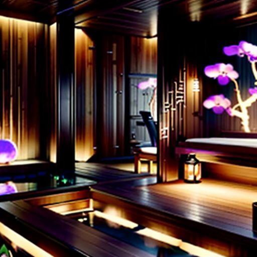 现代桑拿休息区