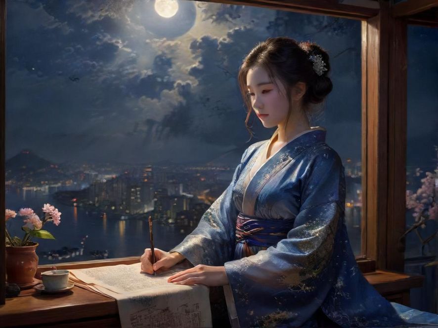 深圳繁华夜景下的一处隐蔽建筑