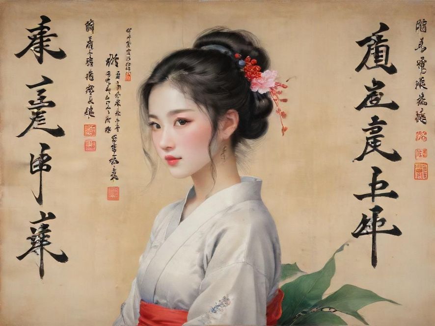 一个手机屏幕上展示着蒲典信息网论坛页面的数字化插画