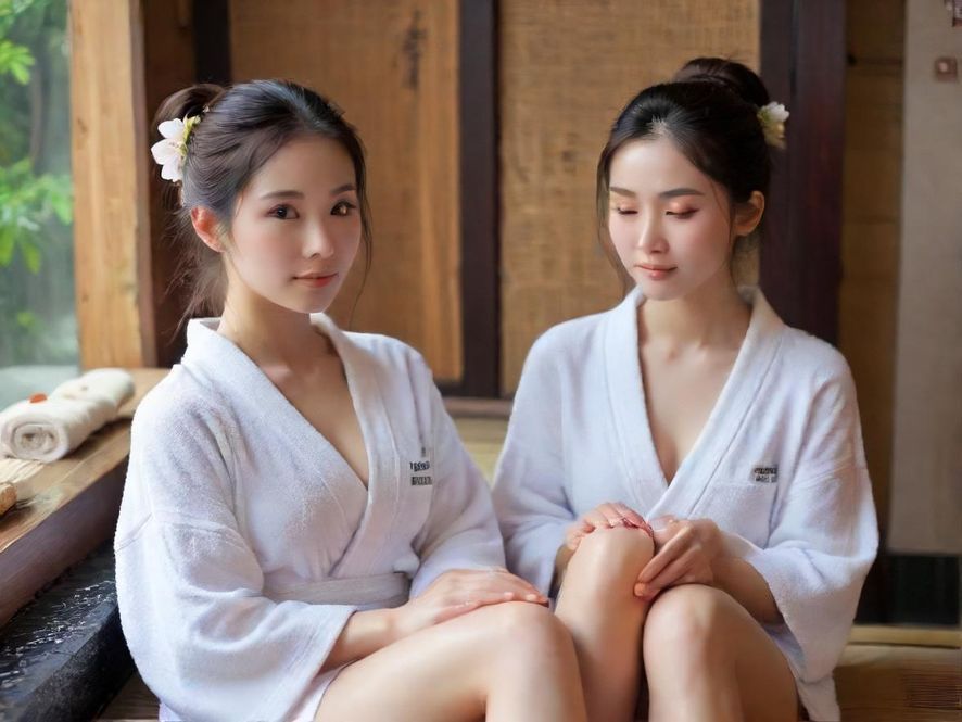 专业按摩师正在为顾客进行背部护理,特写镜头展现手法细腻,柔和灯光营造出舒适放松的SPA氛围。