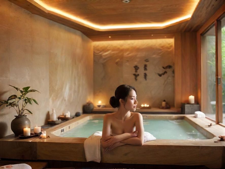 桑拿会所温暖SPA氛围