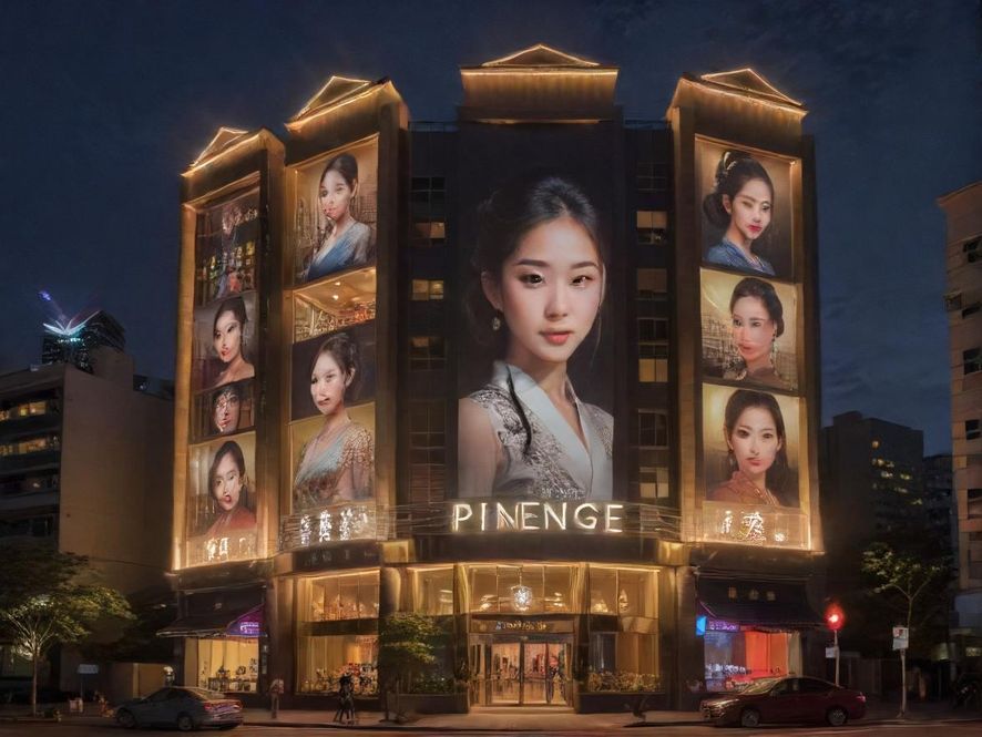 品凤阁qm夜景外观展示