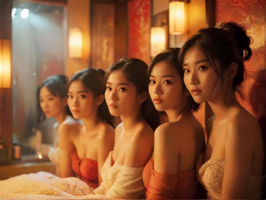 广州某特色休闲场所的室内局部,暖色调的灯光营造出舒适放松的氛围。