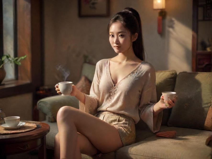 舒适空间品茶放松