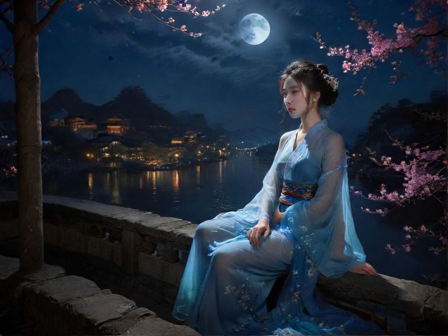 上海嘉定夜色街景