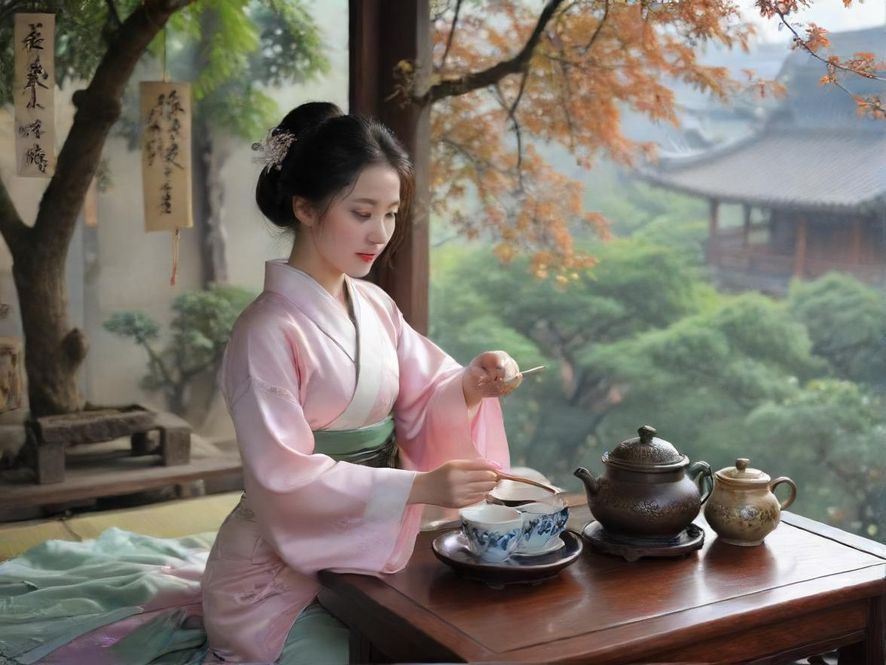 广州高端喝茶茶室唯美场景