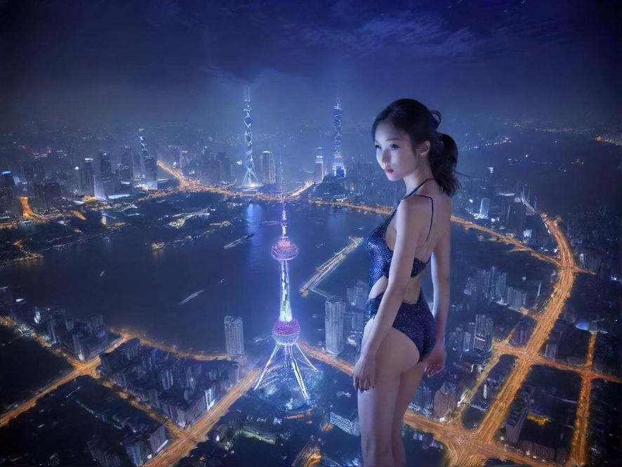 广州夜晚城市景观