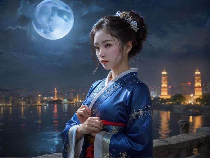 深圳夜景下的水疗中心外观