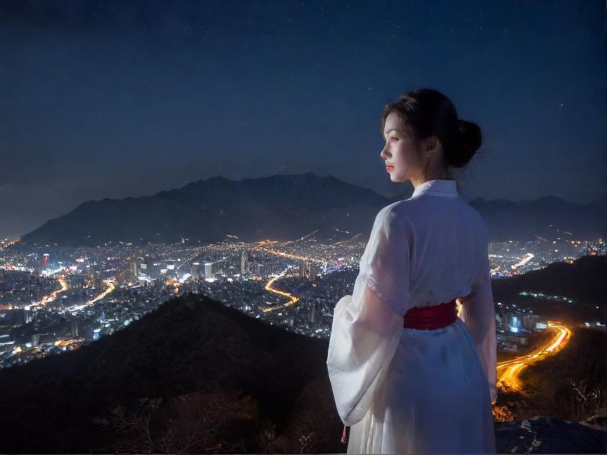 佛山夜景下的桑拿会所