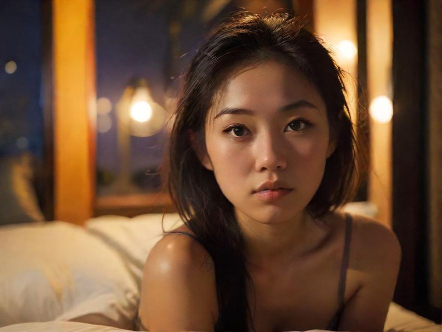 一个身心俱疲的都市白领,眼神中流露着对放松的渴望