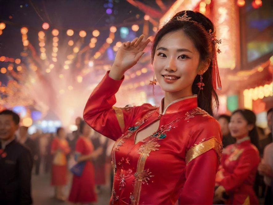 国庆夜场活动现场实景